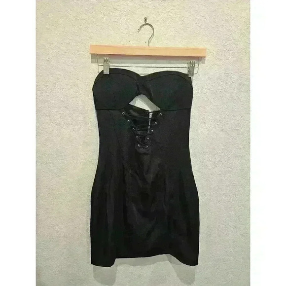 I. AM. GIA SUBRA CORSET DRESS BLACK SIZE SMALL - Picture 3 of 7
